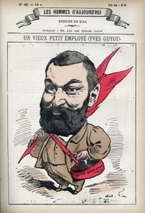 यवेस गयोट का पोर्ट्रेट (1843-1928), फ्रांसीसी राजनीतिज्ञ, प्रचारक और अर्थशास्त्री। गिल, पेरिस द्वारा कार्टून। द्वारा एंड्रयू गिल