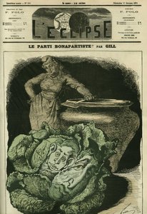 बोनापार्टिस्ट पार्टी, लुई-फिलिप डी'ऑरलियन्स (1838-1894) गणतंत्र के बर्तन से पहले गोभी में "विफल" रही। गिल द्वारा "" L'Eclipse" में कवर, 22 अक्टूबर द्वारा एंड्रयू गिल