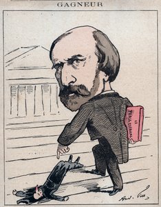 व्लादिमीर गगनूर (1807-1889) फूरियरिस्ट और समाजवादी अर्थशास्त्री, जुरा के प्रतिनियुक्त (1873) - पेरिस में "लेस होम्स डी'टुडे" में आंद्रे गिल द्वारा कार्टून द्वारा एंड्रयू गिल