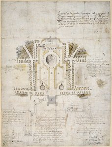 क्वीन्स हाउस, ग्रीनविच, 1662 (पेन, इंक इनड वाश) में गार्डन और पार्क को लैंडस्केप करने के लिए डिज़ाइन