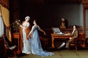 काउंट डे ला फॉरेस्ट अपनी पत्नी और बेटी के साथ, 1804 द्वारा आंद्रे विंसेंट फ्रेंकोइस