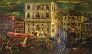 डोगरेसा मोरोसिना मोरोसिनी ग्रिमनी का आरोहण 4 मई 1597, वेनिस, c.1600 (कैनवास पर तेल)