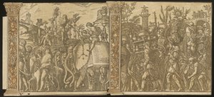 जूलियस सीजर की विजय [संख्या 5 और 6 प्लस 2 कॉलम], 1599। द्वारा एंड्रिया एंड्रीनी