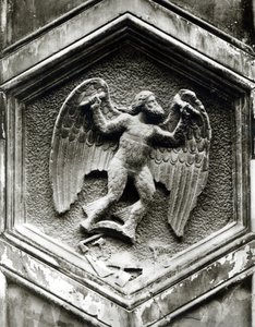 डेडलस, कैम्पैनाइल, फ्लोरेंस से सजावटी राहत, c.1348-50 (संगमरमर) (b/w फोटो) (यह भी देखें 103681) द्वारा एंड्रिया पिसानो