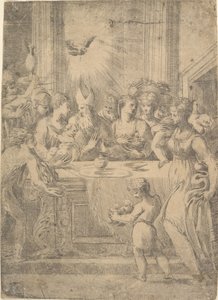 मंदिर में क्राइस्ट की प्रस्तुति, ca. 1543-1546। द्वारा एंड्रिया शियावोन