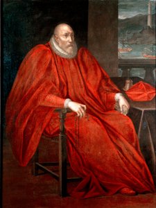 सिमोन स्पिनोला का पोर्ट्रेट (1522-1569, 1567 और 1569 के बीच जीन का डोगे) एंड्रिया सेमिनो द्वारा पेंटिंग (1526-1594) 1568-1569 सन। 128x170 सेमी निजी संग्रह द्वारा एंड्रिया सेमिनो