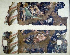 मृत्यु की विजय, नरक का चित्रण करने वाले अंशों का विस्तार, 1348 फ्रेस्को
