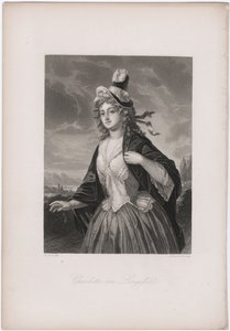 चार्लोट वॉन लेंजफेल्ड, 1850s द्वारा एंड्रियास जोहान फ्लेश्चमैन
