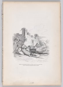 जब वह धूप में सो रहा था... के निजी और सार्वजनिक जीवन के दृश्यों से..., ca. 1837-47।