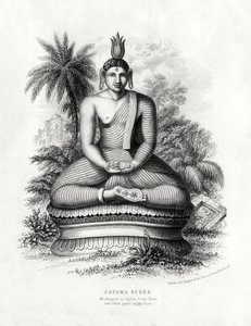 Cotoma Budha, 19 वीं शताब्दी में सीलोन, सियाम, चीन में पूजा की जाती है द्वारा एंड्रयू थॉम