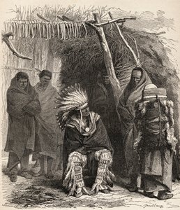 पीटर ला चेरे, &39;द वर्ल्ड इन द हैंड्स&39; का चित्रण, गौचर्ड-ब्रूनियर द्वारा उत्कीर्ण, 1878 में प्रकाशित द्वारा आंग लुइस जेनेट