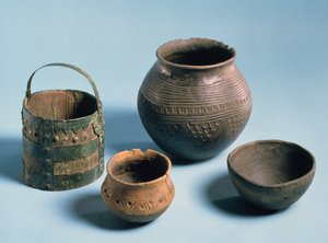 घरेलू उपकरण, एंग्लो-सैक्सन, शायद 5 वीं -7 वीं शताब्दी (मिट्टी के बर्तन)
