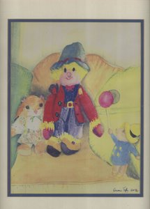 दादी टफीज़ टॉयज़, 1994 (wc on paper) द्वारा एन रॉबसन