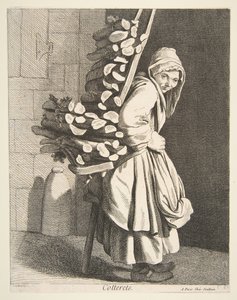 बंडल किए गए जलाऊ लकड़ी विक्रेता, 1746।