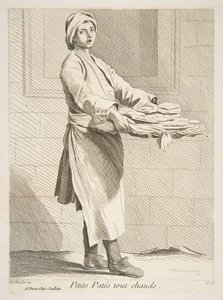 पेस्ट्री विक्रेता, 1738।