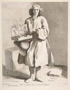 चाकू, कैंची और कंघी का पैडल, 1742।