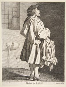 रैबिट पेल्ट पेडलर, 1737।