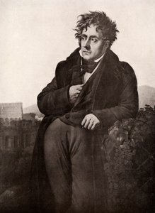 फ्रेंकोइस-रेने, vicomte de Chateaubriand, फ्रांसीसी लेखक और राजनयिक, 19 वीं शताब्दी की शुरुआत में।