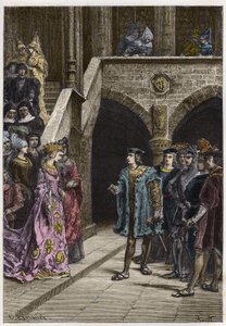 चार्ल्स VIII और ऐनी डी ब्रेटेन - किंग चार्ल्स VIII (1470-98) और ब्रिटनी की रानी ऐनी के बीच बैठक - "" फ्रांस के इतिहास ने मेरे दादा-दादी को बताया "" से उत्कीर्णन - फ्रेंकोइस गुइज़ोट द्वारा - 1872-1876 द्वारा अनाम अनाम