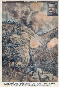 प्रथम विश्व युद्ध 1914-1918 (युद्ध 14-18)। अपने बटालियन लीडर सिल्वेन यूजीन रेनल (1867-1939) के साथ फोर्ट डी वॉक्स की वीर रक्षा। "" ले पेटिट जर्नल "में द्वारा अनाम अनाम