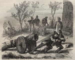 19वीं सदी में टूलॉन बैगन में लकड़हारा लकड़हारा। पियरे ज़ैकोन (1817-1895) (कोलोनिया पेनेल - दंड कॉलोनी) द्वारा "उनके निर्माण से लेकर आज तक दोषियों का इतिहास" (1877) में उत्कीर्णन। निजि संग्रह। द्वारा अनाम अनाम