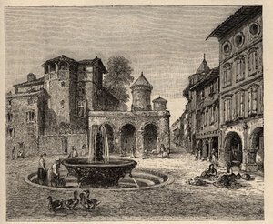 Gaillac - Tarn - Occitanie - "" PATRIE "में उत्कीर्णन - Lucien HUARD द्वारा 6 खंडों में फ्रांस का PECTUREQUIREQUE विवरण - 19 वीं शताब्दी का अंत द्वारा अनाम अनाम