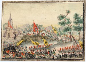 ग्युरे रूसो-तुर्क डे 1828-1829 - रूसी सेना ने 1790 में इस्माइल (इस्माइल) किले पर कब्जा कर लिया - अनाम - 1829 - कागज पर जल रंग - 19x26 - निजी संग्रह द्वारा अनाम अनाम