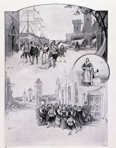 1896 में मिलान में खेले गए एंटोनियो स्कॉन्ट्रिनो द्वारा ओपेरा ला कॉर्टिगियाना के लिए चित्रण द्वारा अनाम अनाम