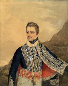 जोज़ेफ़ एंटोनी पोनियातोव्स्की (1763-1813) - प्रिंस जोज़ेफ़ पोनियातोव्स्की - बेनामी - 1807 - पेपर पर वॉटरकलर, गौचे - 26,5x21 - निजी संग्रह द्वारा अनाम अनाम