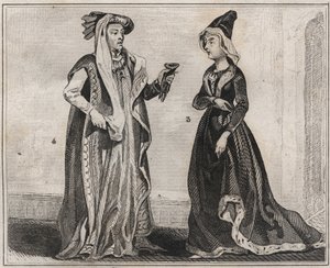 मैरी डी'अंजौ, फ्रांस की रानी (1404-1463) और फिलिप III द गुड, ड्यूक ऑफ बरगंडी (1396 - 1467) - "ले मोंडे" में 1859 की उत्कीर्णन। सबसे दूरस्थ समय से लेकर आज तक सभी लोगों का इतिहास ”। एमई डे लॉस्टलॉट-बाचौ द्वारा। निजि संग्रह। द्वारा अनाम अनाम