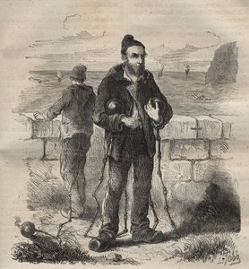 सेना ने १९वीं शताब्दी में टौलॉन के बैगन की निंदा की। पियरे ज़ैकोन (1817-1895) (कोलोनिया पेनेल - दंड कॉलोनी) द्वारा "उनके निर्माण से लेकर आज तक दोषियों का इतिहास" (1877) में उत्कीर्णन। निजि संग्रह। द्वारा अनाम अनाम