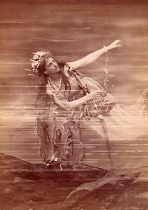 ओपेरा गायक लिली लेहमैन (1848-1929) रिचर्ड वैगनर द्वारा ओपेरा दास रिंगोल्ड में वोगलिंडे के रूप में। बेयरुथ द्वारा अनाम अनाम