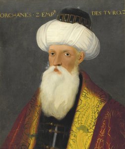ओरहान, ओरखान या उर्चन - ओरहान I (1281-1362) का पोर्ट्रेट, ओटोमन साम्राज्य के सुल्तान पर बेनामी, 19वीं सदी की शुरुआत में। - कैनवास पर तेल, 65x54 - निजी संग्रह द्वारा अनाम अनाम