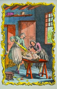 रक्त आंदोलन का अध्ययन करने वाला चिकित्सक: अल्ब्रेक्ट वॉन हॉलर (1708-1777) 1756, निजी संग्रह द्वारा "रक्त की गति और रक्तस्राव के प्रभावों पर संस्मरण" का अग्रभाग द्वारा अनाम अनाम