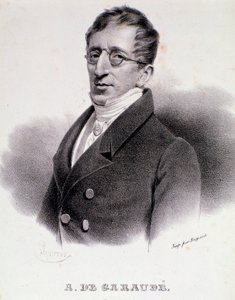 एलेक्सिस डी गाराउड (1779-1852) के फ्रांसीसी संगीतकार का पोर्ट्रेट। 19 वीं सदी। द्वारा अनाम अनाम