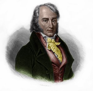 बेंजामिन कॉन्स्टेंट (1767 - 1830) का पोर्ट्रेट, स्विस में जन्मे फ्रांसीसी रईस, विचारक, लेखक और राजनीतिज्ञ। लुई डी कॉर्मेनिन टिमोन द्वारा "" लिब्रे डेस स्पोर्स "" में। 1842. निजी संग्रह। द्वारा अनाम अनाम