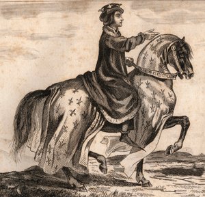 फ्रांस के राजा चार्ल्स चतुर्थ बेल (1294-1328) का पोर्ट्रेट। 1859 से "" ले मोंडे में उत्कीर्णन। सबसे दूरस्थ समय से लेकर आज तक सभी लोगों का इतिहास ”। एमई डे लॉस्टलॉट-बाचौए (लॉस्टलॉट बचौ) द्वारा। निजि संग्रह। द्वारा अनाम अनाम