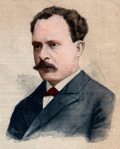 विस्फोटकों में विशेषज्ञता रखने वाले रसायनज्ञ यूजीन टर्पिन (1848-1927) का पोर्ट्रेट। 1891 से "" ले पेटिट पेरिसियन "" में उत्कीर्णन। निजी संग्रह। द्वारा अनाम अनाम