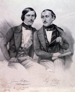 जियोवानी बोत्तेसिनी (बाईं ओर) और लुइगी अर्दिति (उत्कीर्णन) का पोर्ट्रेट द्वारा अनाम अनाम