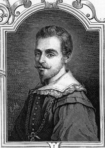 Giulio Cesare Procaccini (1574-1625) इतालवी चित्रकार का पोर्ट्रेट। आर्मेंगॉड द्वारा "" यूरोप की दीर्घाओं - इटली "" में 1859 की नक्काशी। निजि संग्रह। द्वारा अनाम अनाम