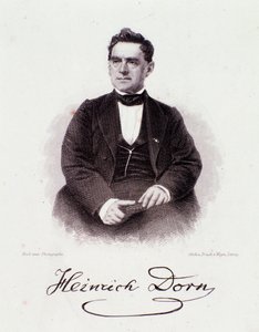 हेनरिक डोर्न (1804-1892) का पोर्ट्रेट जर्मन कंडक्टर, संगीतकार और पत्रकार 19वीं सदी। मिलानी निजी संग्रह द्वारा अनाम अनाम