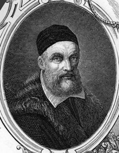 जैकोपो या जियाकोमो बेसानो (1518-1592) इतालवी चित्रकार का पोर्ट्रेट। आर्मेंगॉड द्वारा "" यूरोप की दीर्घाओं - इटली "" में 1859 की नक्काशी। निजि संग्रह। द्वारा अनाम अनाम