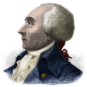 जैक्स रेने हेबर्ट (1757-1794) का पोर्ट्रेट फ्रांसीसी पत्रकार और राजनीतिज्ञ - अल्फोंस डी लैमार्टाइन (1790-1869) 1865-1866 द्वारा "हिस्टोइरे डेस गिरोंडिन्स" में उत्कीर्णन - निजी संग्रह द्वारा अनाम अनाम