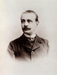 अंग्रेजी संगीतकार चार्ल्स बोर्डेस का पोर्ट्रेट (b/w फोटो, c.1900) द्वारा अनाम अनाम