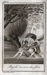 लहरों के भीतर मानस। चार्ल्स अल्बर्ट डेमोस्टियर (1760-1801) द्वारा "लेट्रेस ए एमिली सुर ला मिथोलॉजी" में 1819 से उत्कीर्ण। निजि संग्रह। द्वारा अनाम अनाम