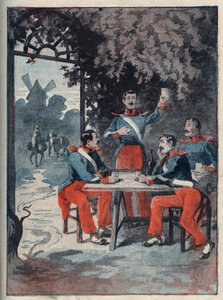 ला रोशेल के द फोर सर्जेंट (जीन फ्रेंकोइस बॉरीज़ (1795-1822), जीन जोसेफ पॉमियर (1796-1822), मारियस क्लाउड राउलक्स (1797-1822)) और चार्ल्स गौबिन (1798-1822) ने बहाली की इच्छा के तहत आरोप लगाया। 1822 में राजशाही और गिलोटिन द्वारा अनाम अनाम