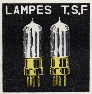TSF: लैंप TSF बेनामी 1925 का चित्रण। निजी संग्रह। द्वारा अनाम अनाम