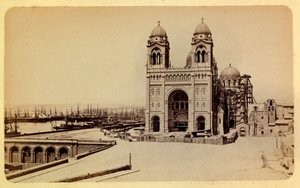 1885 -1890 के आसपास मार्सिले और उसके आसपास का शहर: निर्माणाधीन कैथेड्रल, निजी संग्रह द्वारा अनाम अनाम