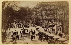 मार्सिले और उसके आसपास का शहर लगभग 1885 -1890: द फ्लावर वॉक, पाठ्यक्रम सेंट लुइस, निजी संग्रह द्वारा अनाम अनाम