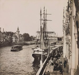 1900 की सार्वभौम प्रदर्शनी - पेरिस में 1900 की सार्वभौम प्रदर्शनी: पुराना पेरिस - निजी संग्रह द्वारा अनाम अनाम